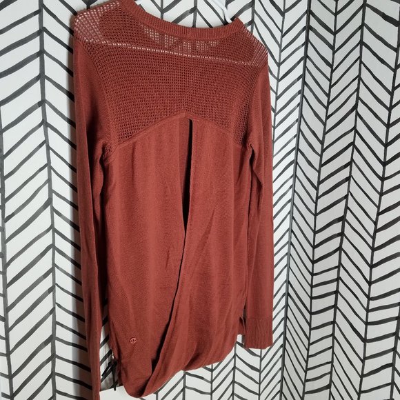 Nwt lululemon back to balance sweater rustic clay - Picture 9 of 13